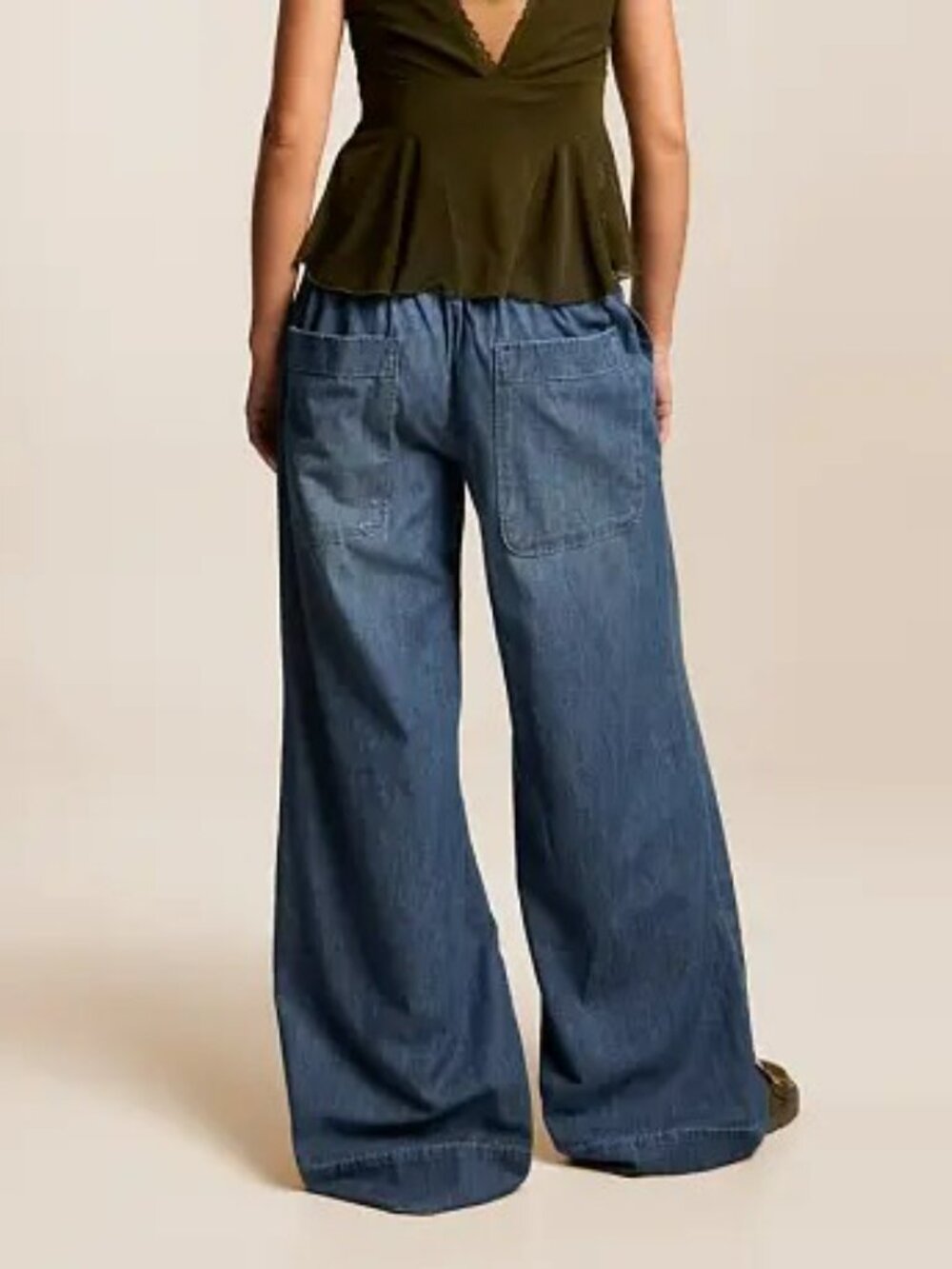 Free People Breezy Denim Pull-On Jeans - Picture 3 of 9